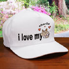 Personalized Love My Cat Hat